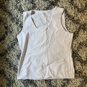 White Sleeveless Top